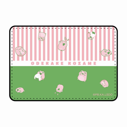 『おでかけ子ザメ』ネックストラップ付きパスケース(かえるちゃん)